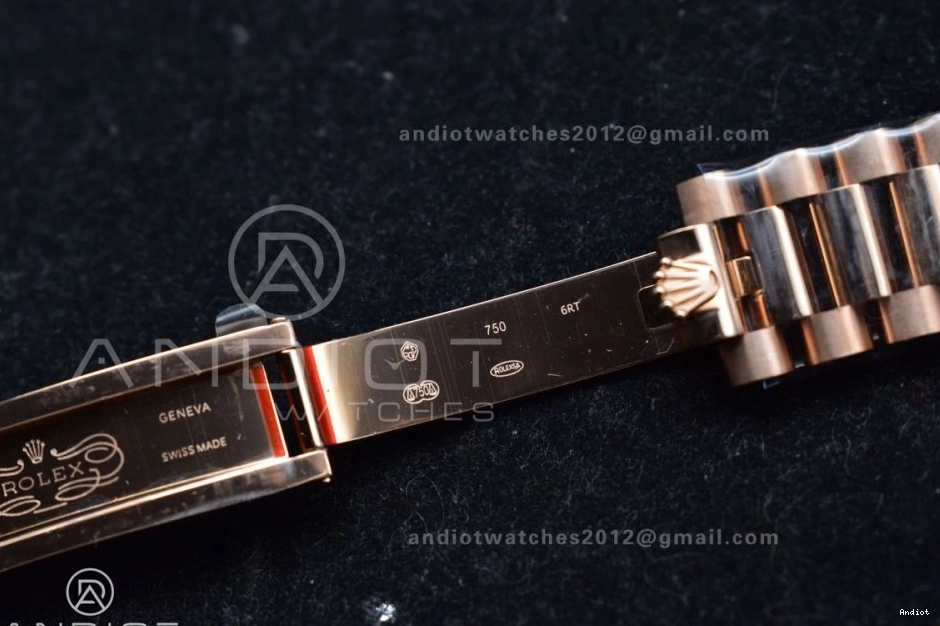 Dial QF DayDate with Square President Bracelet Edition RG Best Silver V5 36 (Gain 904L Steel Weight) Diamond on vr3255 0121